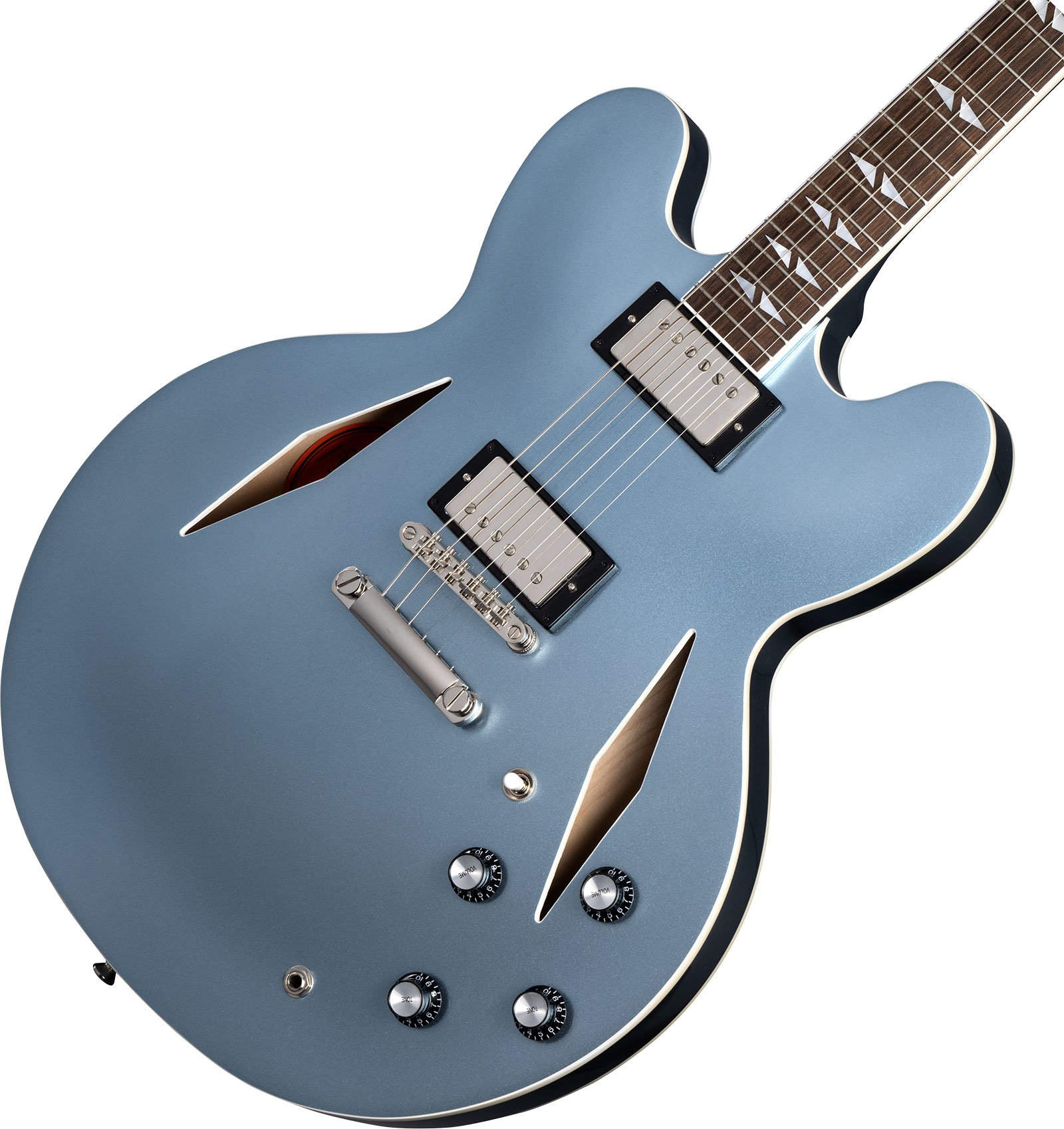 Epiphone Dave Grohl Dg-335 Signature 2h Ht Lau - Pelham Blue - Semi-Hollow E-Gitarre - Variation 3