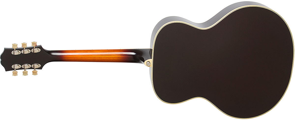 Epiphone De Luxe Classic Masterbilt Century Archtop Epicea Erable 2016 - Vintage Sunburst - Elektroakustische Gitarre - Variation 2