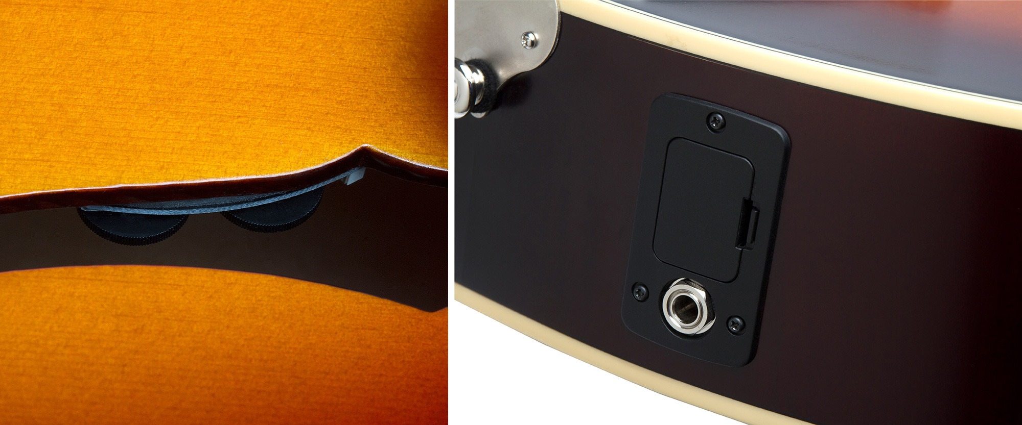 Epiphone De Luxe Classic Masterbilt Century Archtop Epicea Erable 2016 - Vintage Sunburst - Elektroakustische Gitarre - Variation 4
