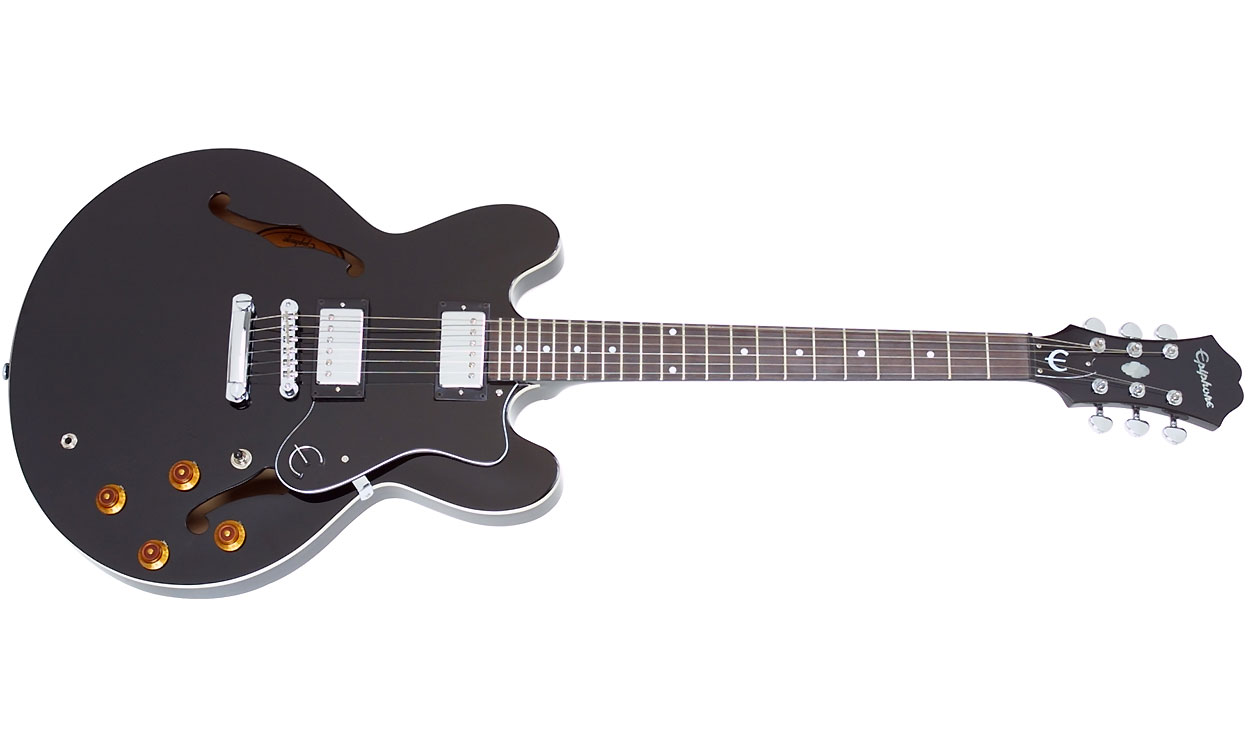 Epiphone Dot Ch - Ebony - Semi-Hollow E-Gitarre - Variation 2