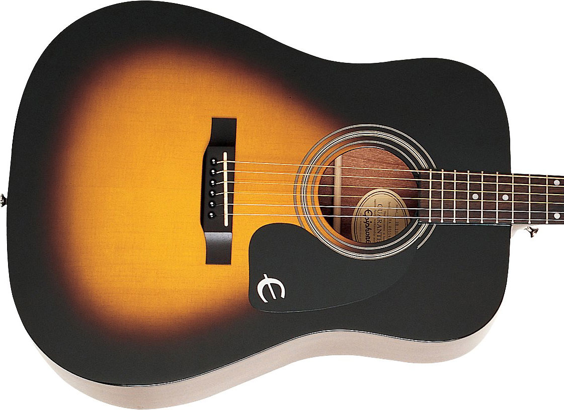 Epiphone Songmaker Dr-100 Dreadnought Epicea Acajou Pf - Vintage Sunburst - Westerngitarre & electro - Variation 2