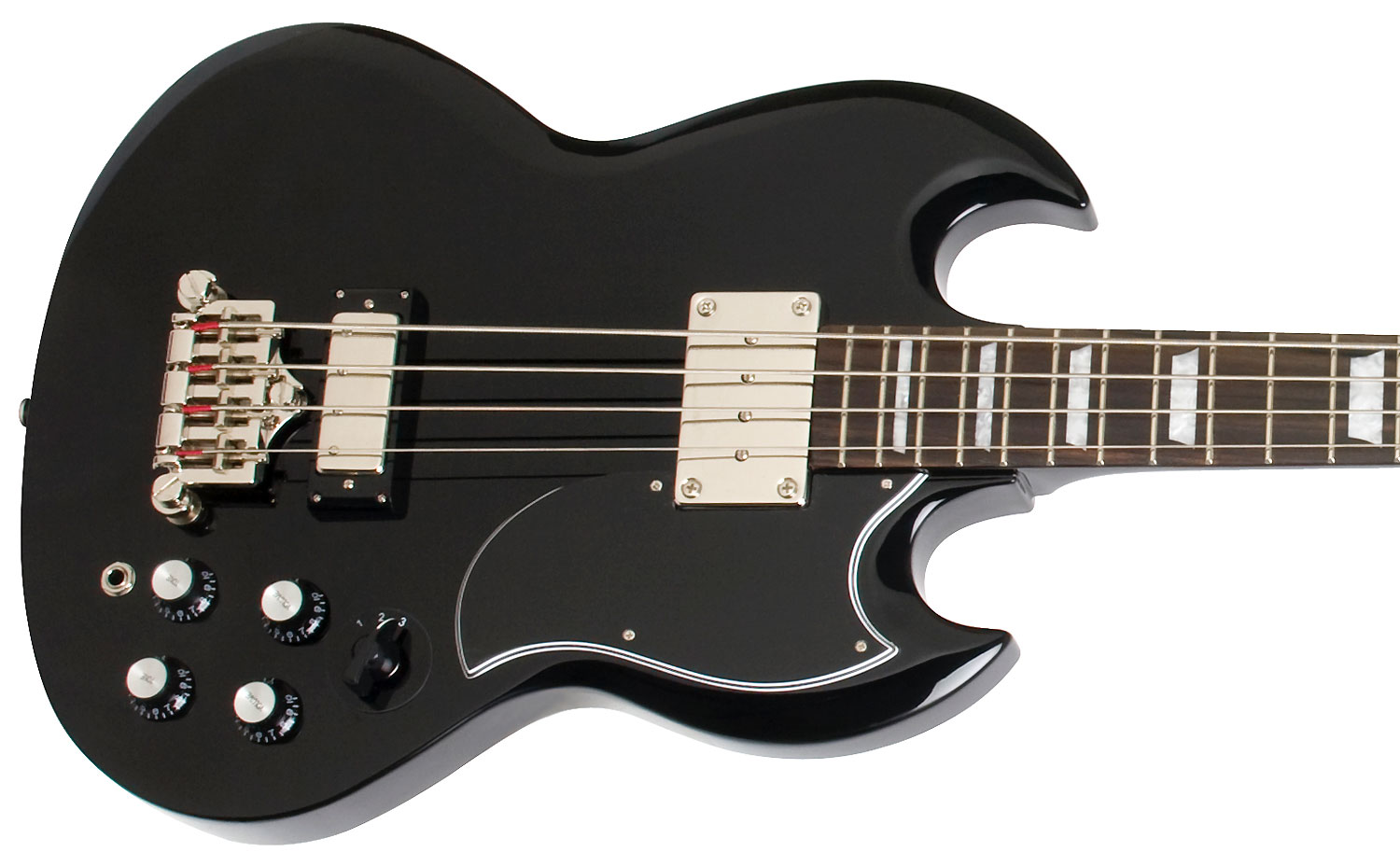 Epiphone Eb-3 Sg Bass Lau - Ebony - Solidbody E-bass - Variation 2