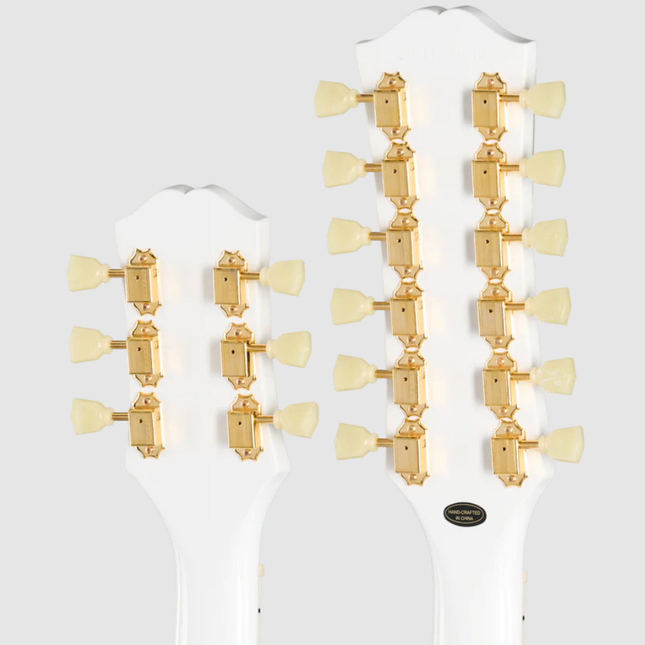Epiphone Eds1275 Doubleneck Ibg 6/12c 2h Ht Lau - Alpine White - Doppelhals E-Gitarre - Variation 3
