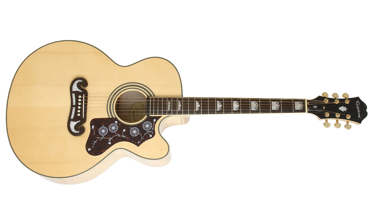 Epiphone Ej-200sce Jumbo Cw Gh - Natural - Westerngitarre & electro - Variation 1