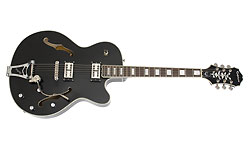 Epiphone Emperor Swingster Bigsby Gh Trans Black - Semi-Hollow E-Gitarre - Variation 1