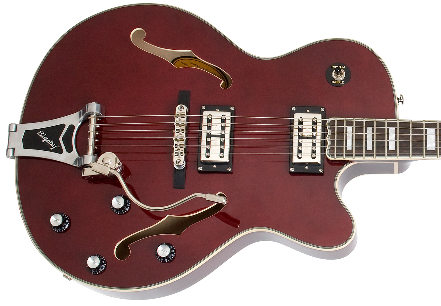 Epiphone Emperor Swingster Bigsby Gh - Wine Red - Hollowbody E-Gitarre - Variation 1