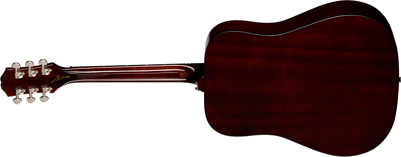 Epiphone Eric Church Hummingbird Dark Signature Dreadnought Shsc Epicea Acajou Rw - Cobra Burst - Folk-Gitarre - Variation 1