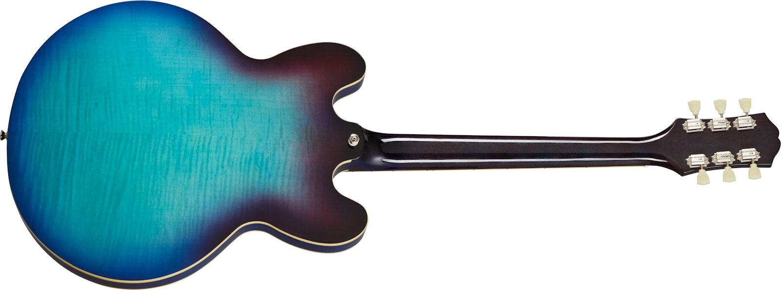 Epiphone Es-335 Figured Inspired By Gibson Original 2h Ht Rw - Blueberry Burst - Semi-Hollow E-Gitarre - Variation 1