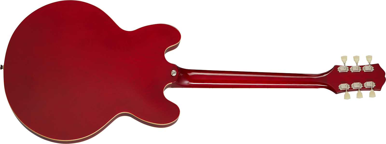 Epiphone Es-335 Lh Inspired By Gibson Original Gaucher 2h Ht Rw - Cherry - E-Gitarre für Linkshänder - Variation 1