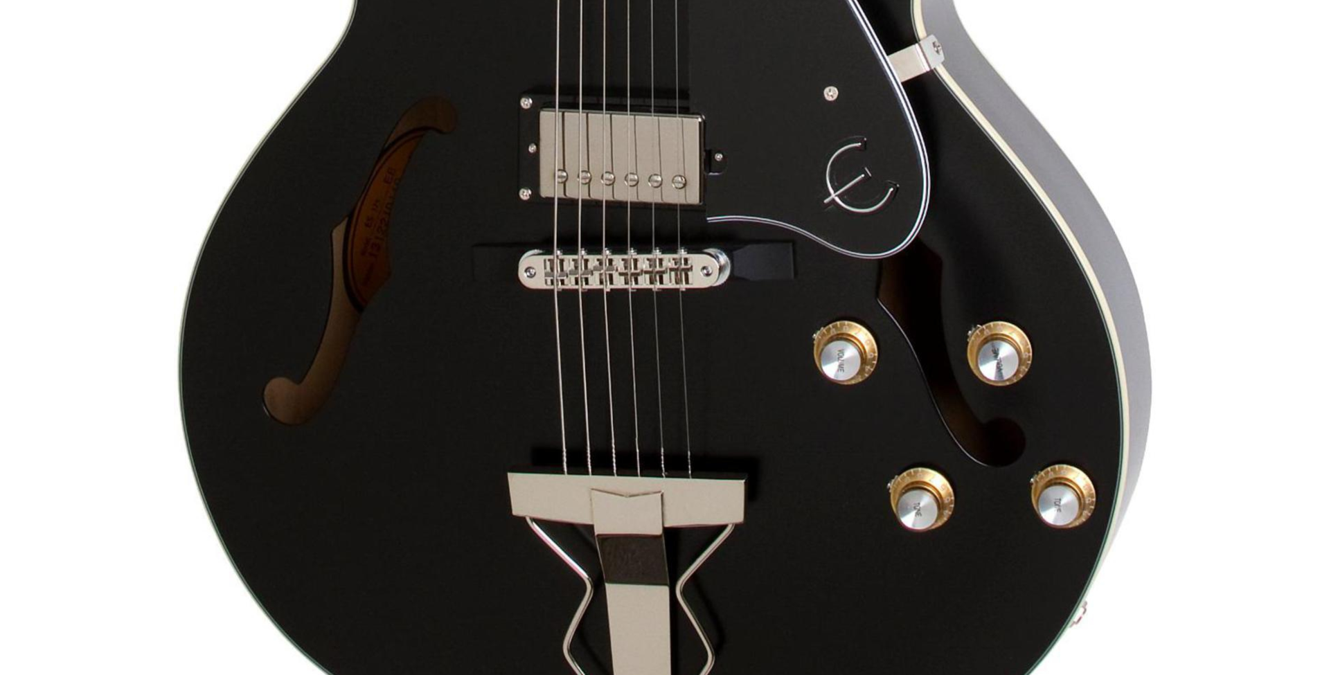 Epiphone Es175 Premium Outfit Ltd Run Ch - Ebony - Semi-Hollow E-Gitarre - Variation 2