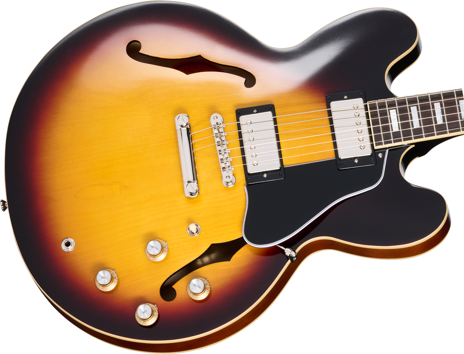 Epiphone Es335 1962 Reissue Ins.by.g.c 2h Gibson Ht Rw - Vintage Burst - Semi-Hollow E-Gitarre - Variation 2