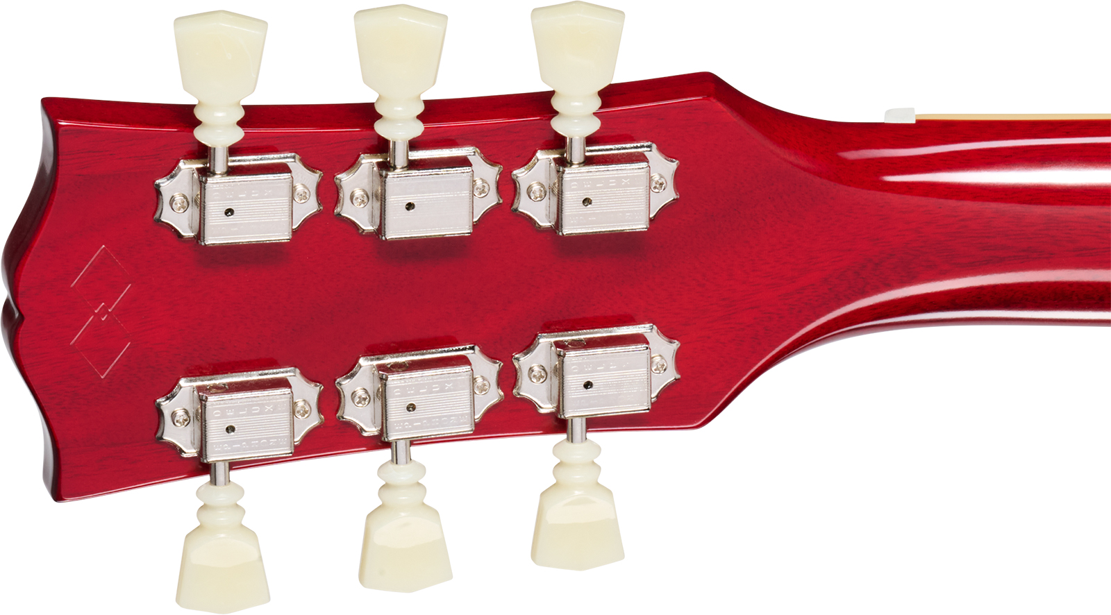 Epiphone Es335 1962 Reissue Lh Ibgc Gaucher 2h Gibson Ht Rw - Sixties Cherry - Semi-Hollow E-Gitarre - Variation 4