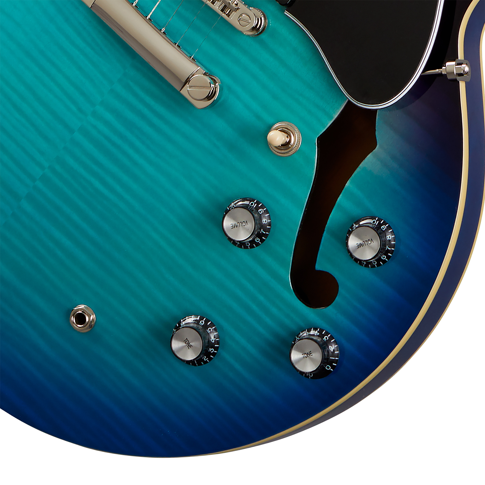 Epiphone Es335 Figured Ibg Original 2h Ht Rw - Blueberry Burst - Semi-Hollow E-Gitarre - Variation 3