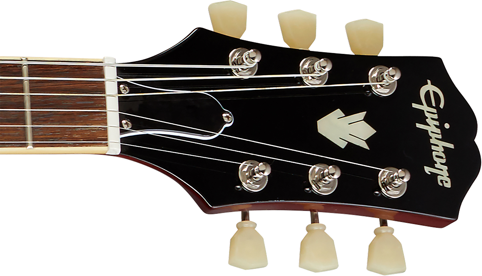 Epiphone Es335 Figured Ibg Original 2h Ht Rw - Raspberry Tea Burst - Semi-Hollow E-Gitarre - Variation 4