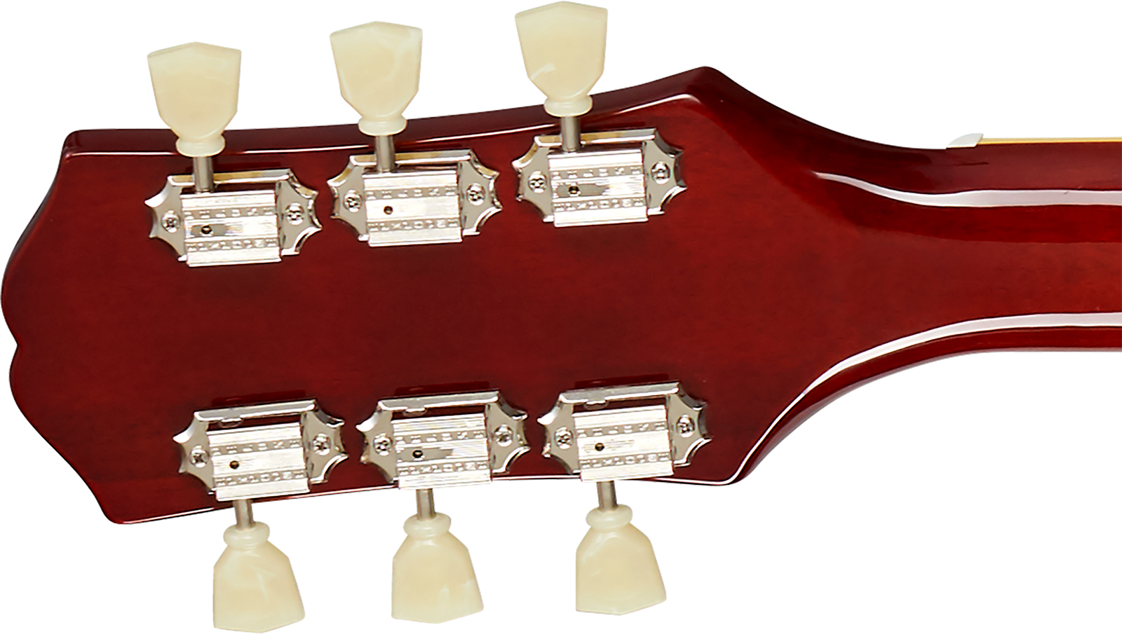 Epiphone Es335 Figured Ibg Original 2h Ht Rw - Raspberry Tea Burst - Semi-Hollow E-Gitarre - Variation 5