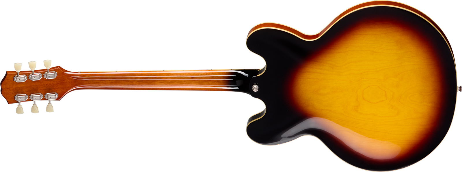Epiphone Es335 Ibg Original 2h Ht Rw - Vintage Sunburst - Semi-Hollow E-Gitarre - Variation 1