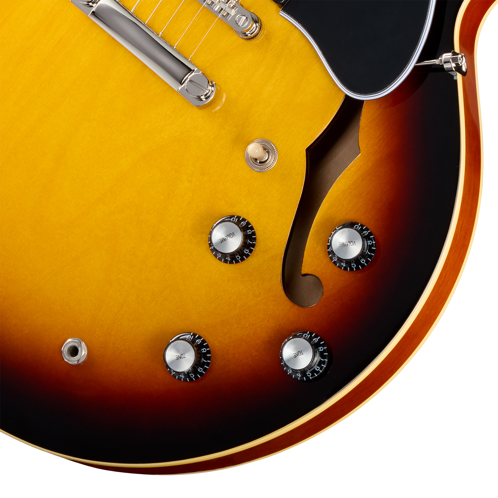 Epiphone Es335 Ibg Original 2h Ht Rw - Vintage Sunburst - Semi-Hollow E-Gitarre - Variation 3