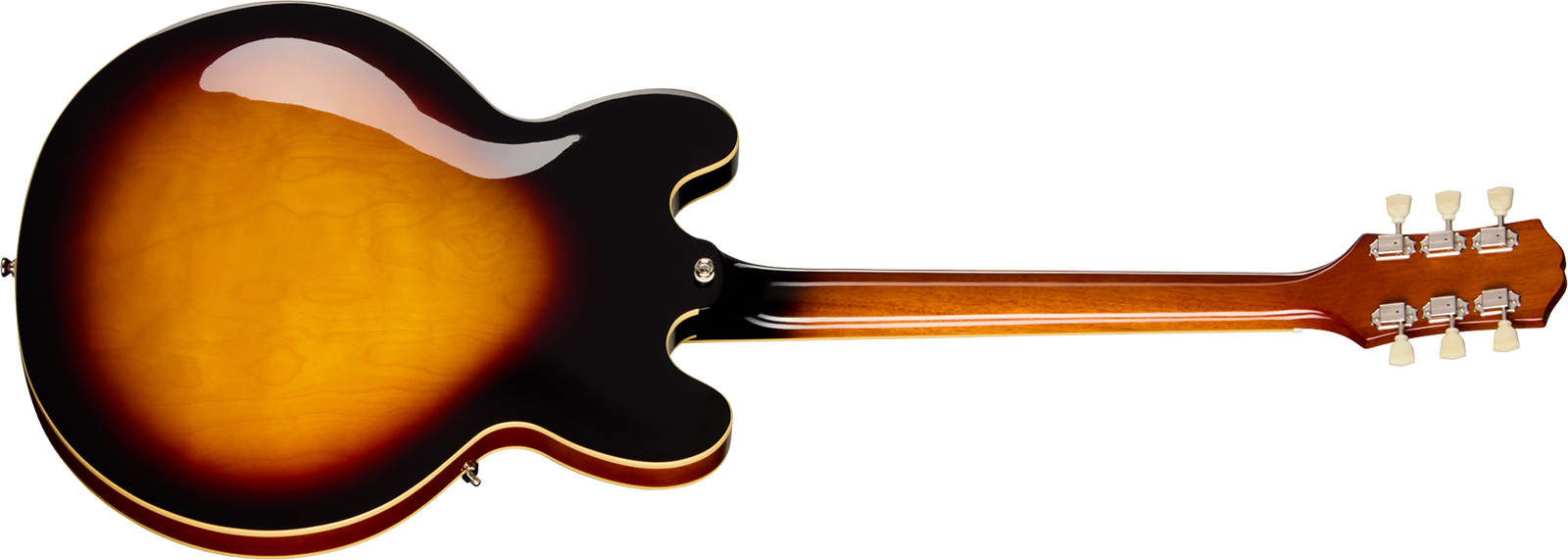 Epiphone Es335 Lh Ibg Original Gaucher 2h Ht Rw - Vintage Sunburst - E-Gitarre für Linkshänder - Variation 1