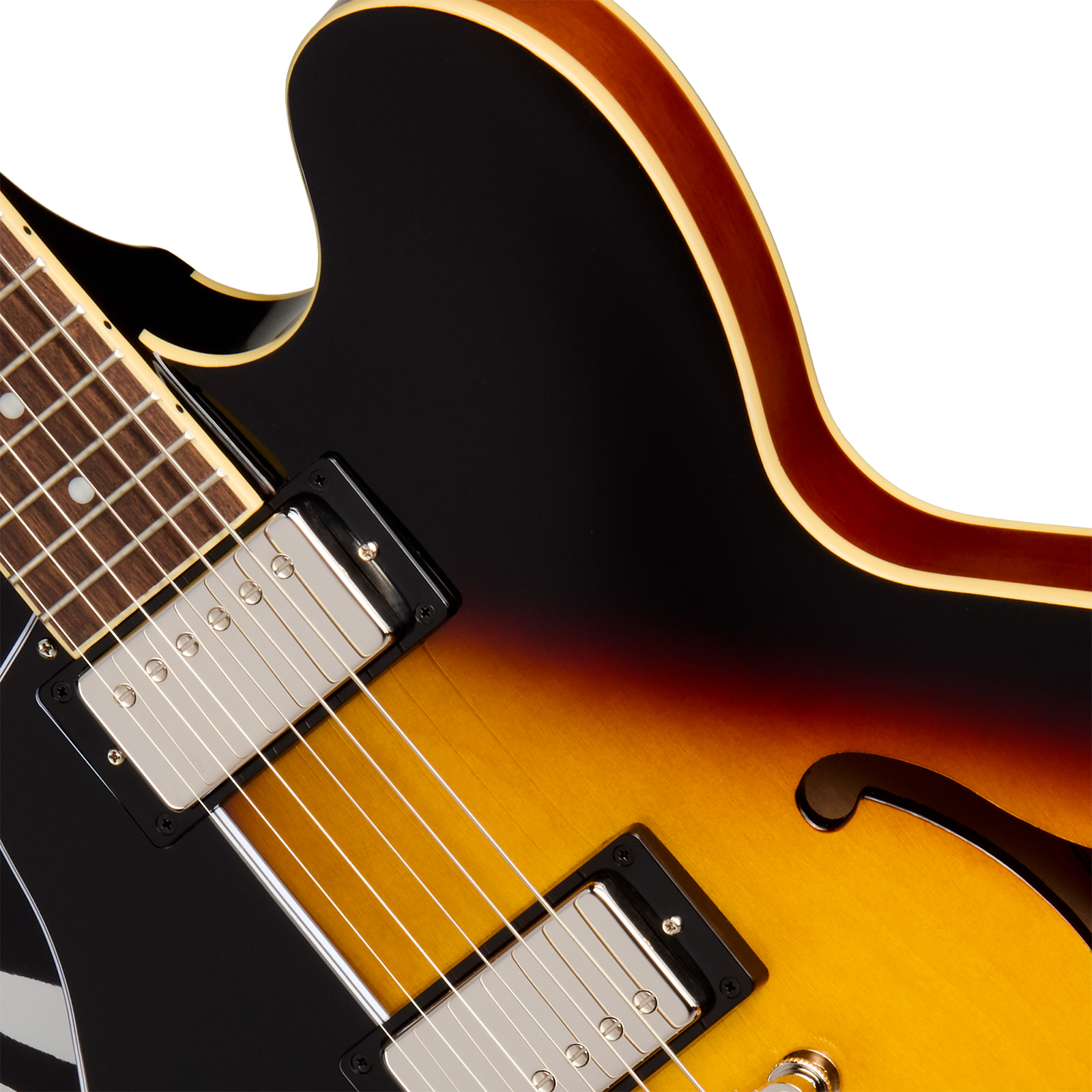 Epiphone Es335 Lh Ibg Original Gaucher 2h Ht Rw - Vintage Sunburst - E-Gitarre für Linkshänder - Variation 2