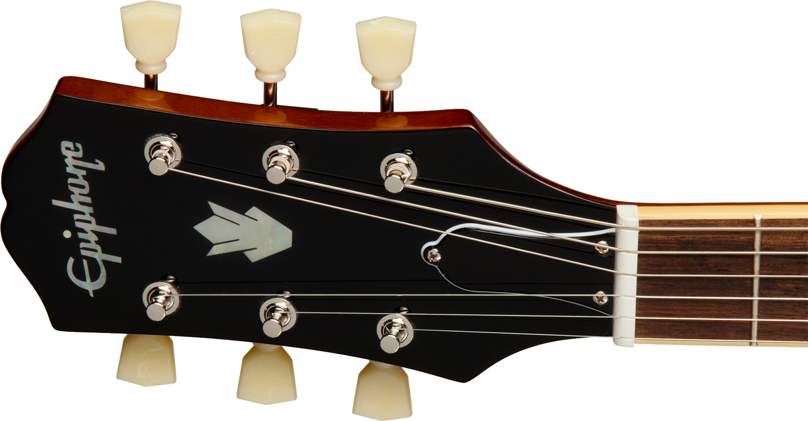 Epiphone Es335 Lh Ibg Original Gaucher 2h Ht Rw - Vintage Sunburst - E-Gitarre für Linkshänder - Variation 4