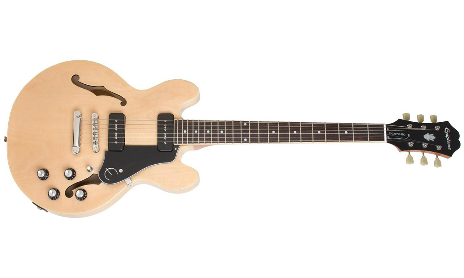 Epiphone Es339 P90 Pro - Natural - Semi-Hollow E-Gitarre - Variation 1