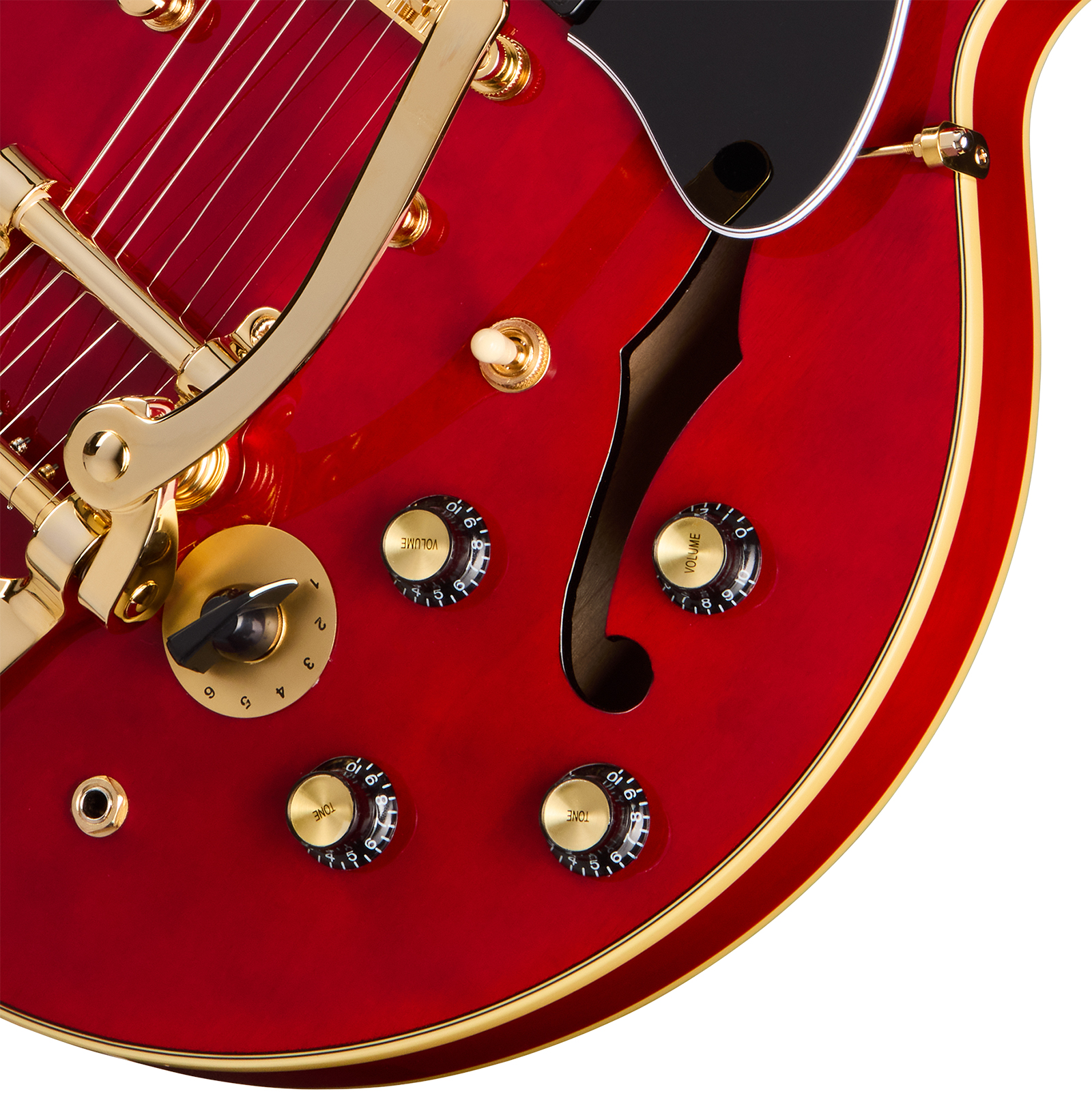 Epiphone Es345 Back To The Future Ltd 2h Trem Bigsby  Rw - Cherry Red - Semi-Hollow E-Gitarre - Variation 3