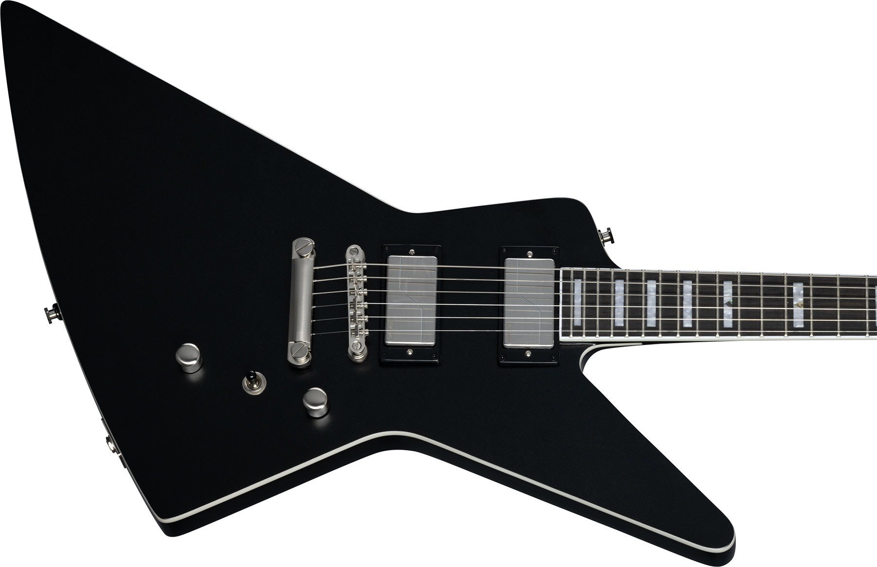 Epiphone Extura Prophecy Inspired By / Modern 2h Fishman Fluence  Ht Eb - Aged Jet Black Metallic - E-Gitarre aus Metall - Variation 8
