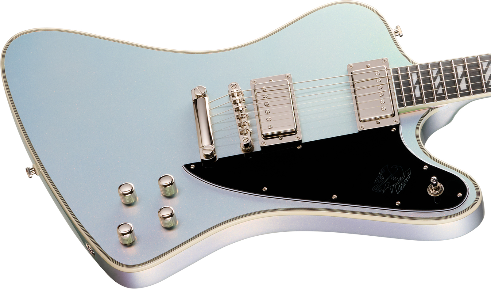 Epiphone Firebird Custom Futura Ibg 2h Ht Eb - Quicksilver Shift - E-Gitarre aus Metall - Variation 2