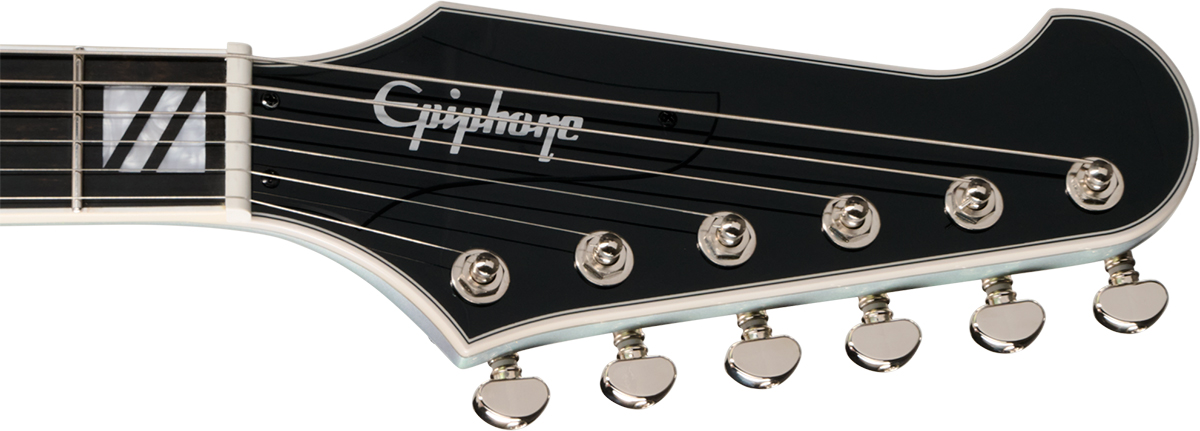 Epiphone Firebird Custom Futura Ibg 2h Ht Eb - Quicksilver Shift - E-Gitarre aus Metall - Variation 5