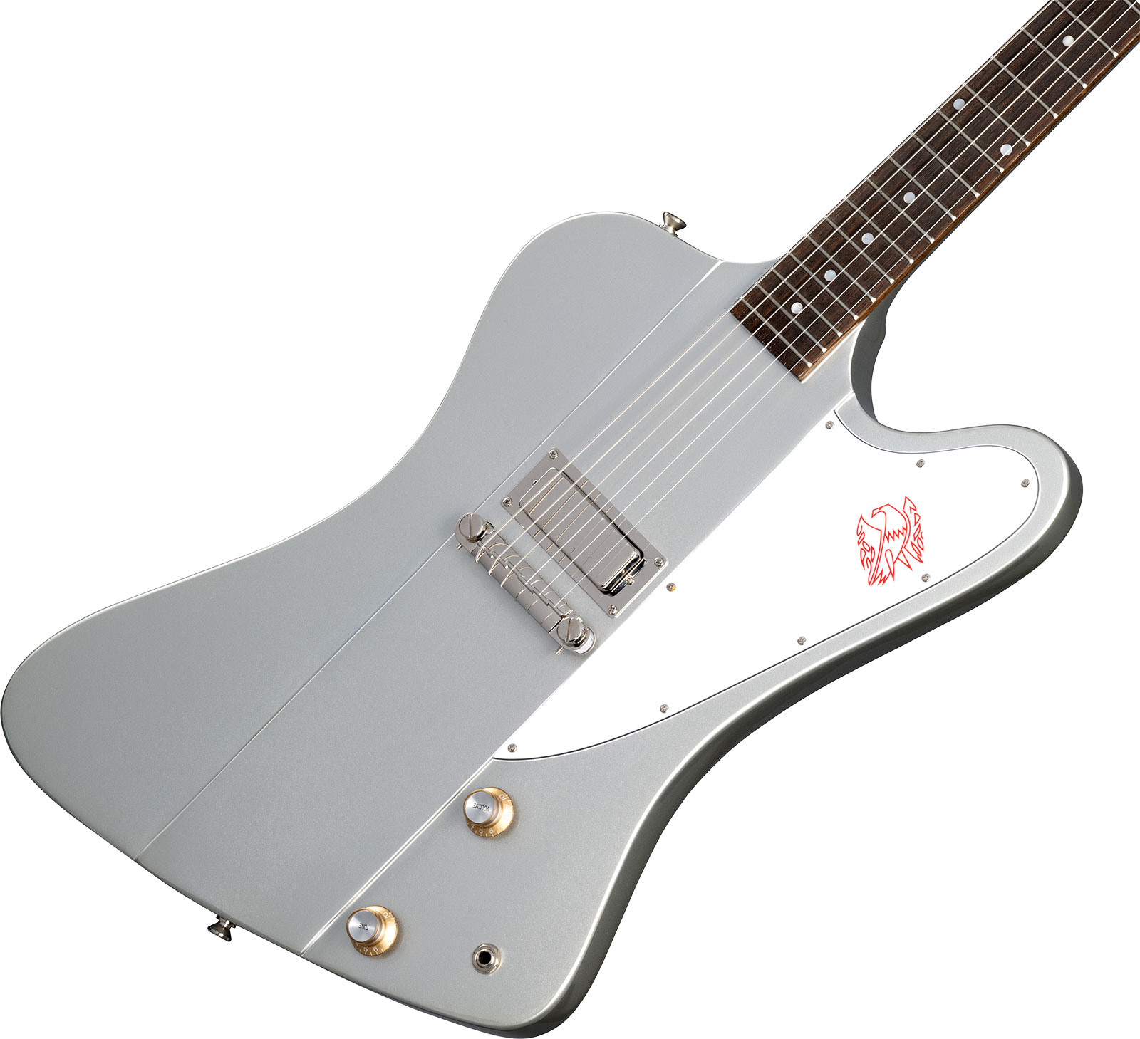 Epiphone Firebird I 1963 Inspired By Gibson Custom 1mh Ht Lau - Silver Mist - Retro-Rock-E-Gitarre - Variation 3