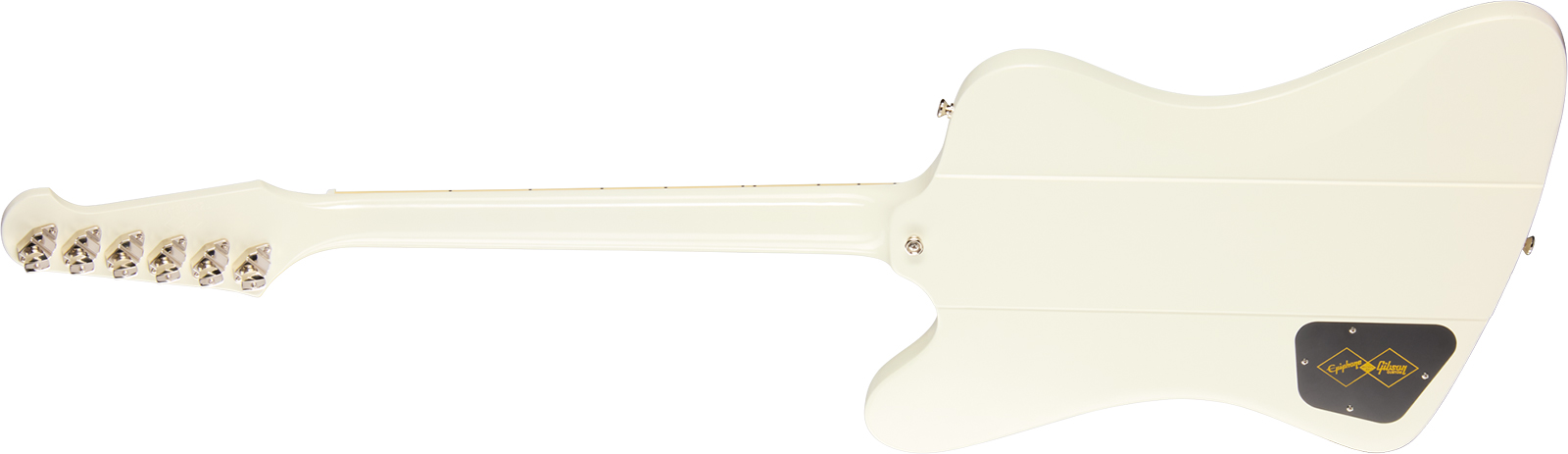 Epiphone Firebird V 1963 Maestro Vibrola Reissue Ins.by.g.c 2mh Gibson Trem Rw - Polaris White - Retro-Rock-E-Gitarre - Variation 1
