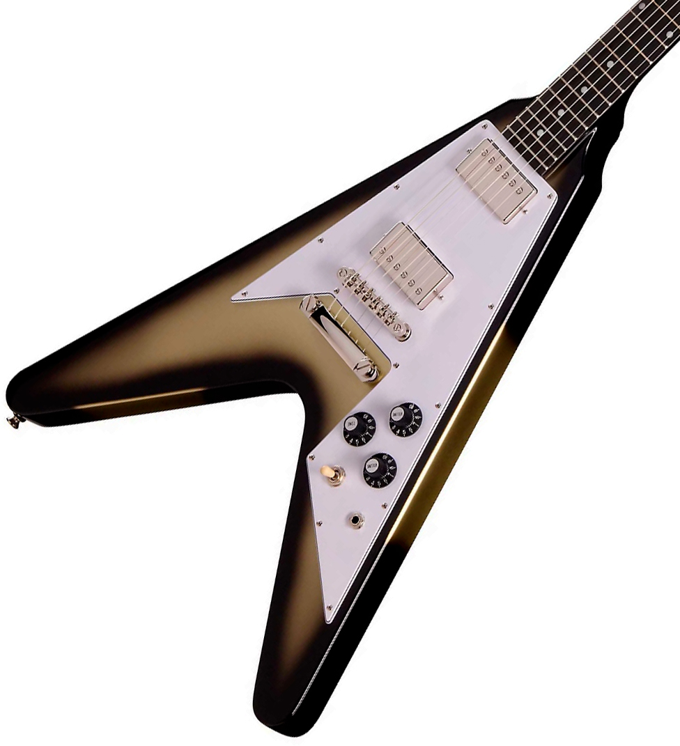 Epiphone Flying V 2h Ht Eb - Silverburst - E-Gitarre aus Metall - Variation 2