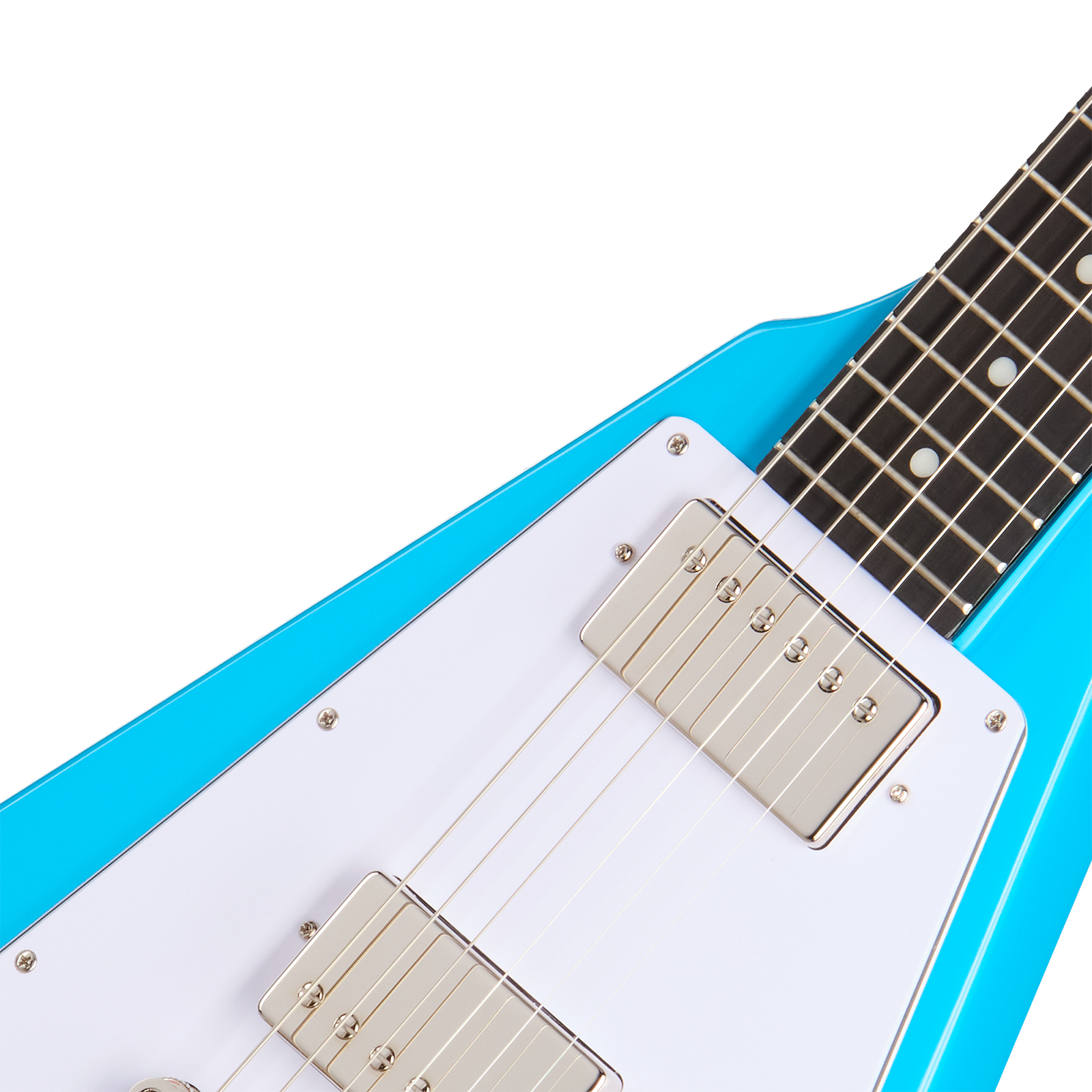 Epiphone Flying V 70 Ibg  2h Ht Eb - Maui Blue - E-Gitarre aus Metall - Variation 2