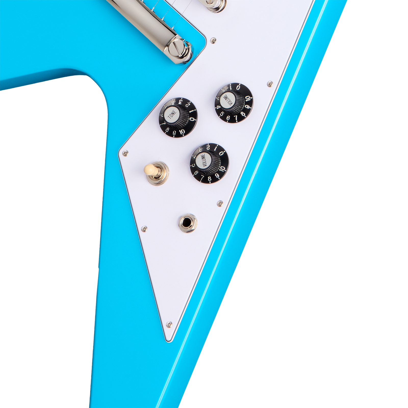 Epiphone Flying V 70 Ibg  2h Ht Eb - Maui Blue - E-Gitarre aus Metall - Variation 3