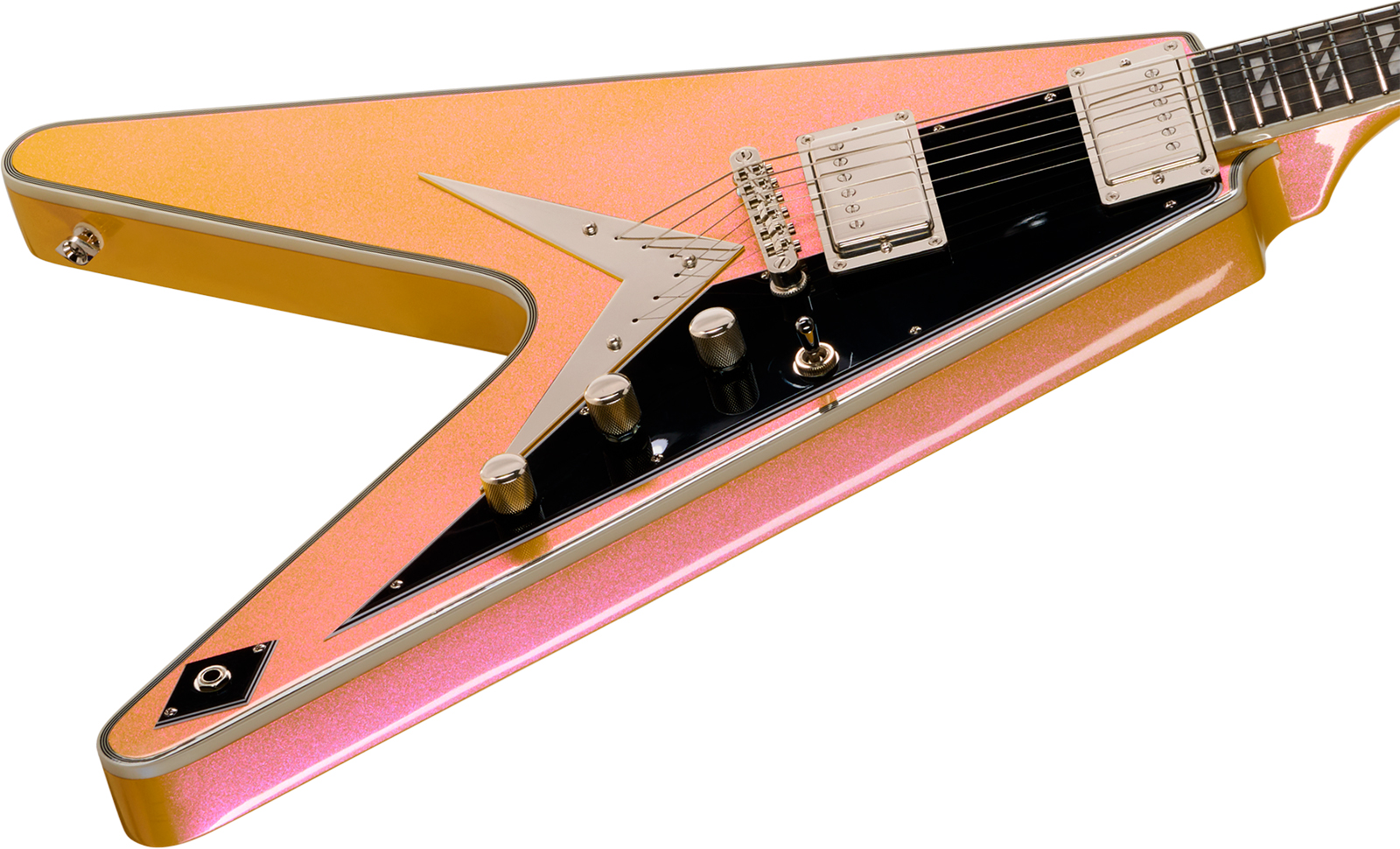 Epiphone Flying V Custom Futura Ibg 2h Ht Eb - Solaris Shift - E-Gitarre aus Metall - Variation 2