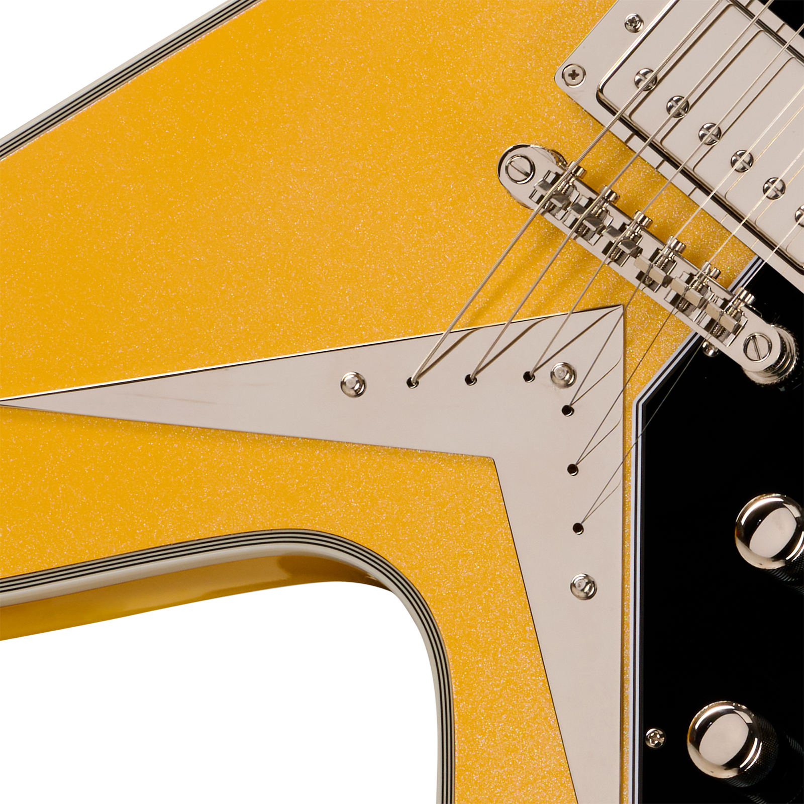 Epiphone Flying V Custom Futura Ibg 2h Ht Eb - Solaris Shift - E-Gitarre aus Metall - Variation 4