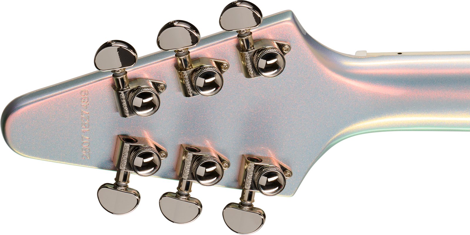 Epiphone Flying V Custom Futura Ibg 2h Ht Eb - Quicksilver Shift - E-Gitarre aus Metall - Variation 5