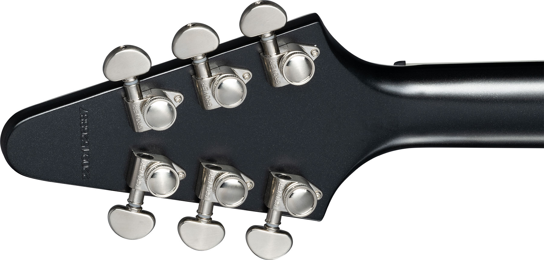 Epiphone Flying V Prophecy Inspired By Modern 2h Fishman Fluence Ht Eb - Aged Jet Black Metallic - Retro-Rock-E-Gitarre - Variation 4