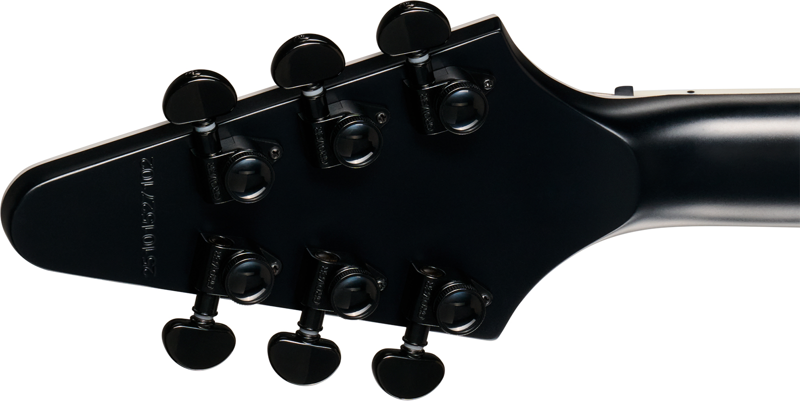 Epiphone Flying V Prophecy Modern 2h Fishman Fluence Ht Eb - Obsidian Storm Satin - E-Gitarre aus Metall - Variation 5
