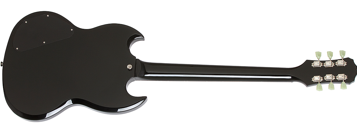 Epiphone G-400 Pro Hh Ht Pf - Ebony - Double Cut E-Gitarre - Variation 2