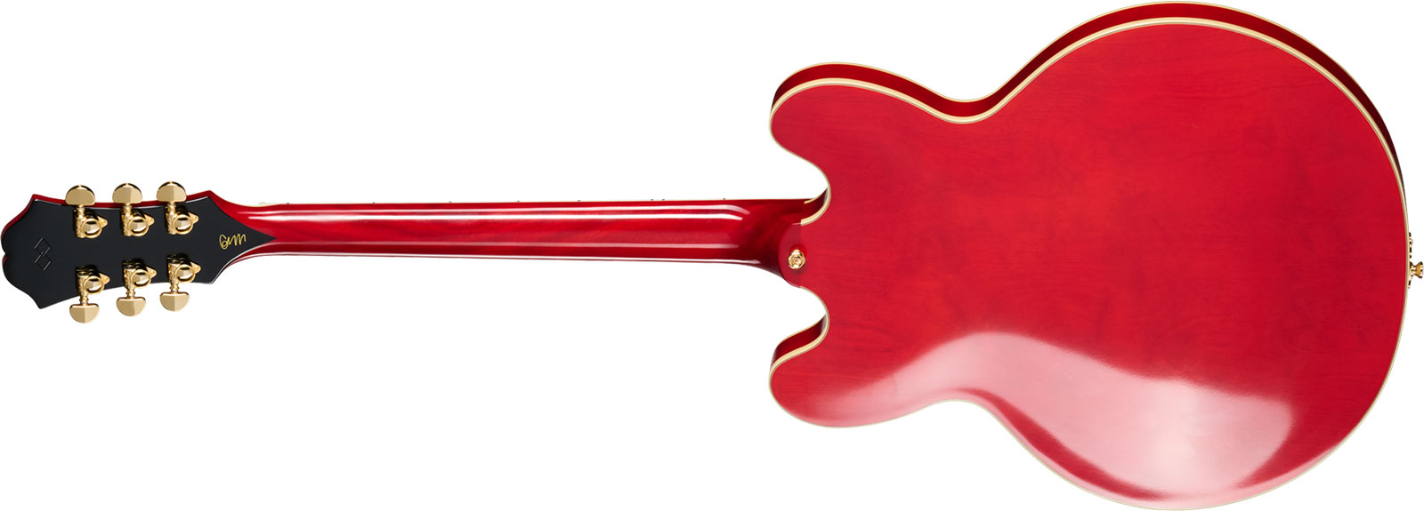 Epiphone Gem Archer Sheraton Masterbilt 2mh Gibson Usa Ht Rw - Cherry Red - Semi-Hollow E-Gitarre - Variation 1