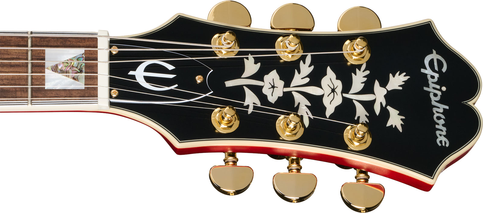 Epiphone Gem Archer Sheraton Masterbilt 2mh Gibson Usa Ht Rw - Cherry Red - Semi-Hollow E-Gitarre - Variation 4