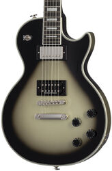 Single-cut-e-gitarre Epiphone Adam Jones Les Paul Custom Julie Heffernans Self Portrait Rose - Antique Silverburst