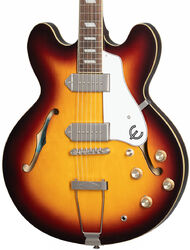 Semi-hollow e-gitarre Epiphone Archtop Casino - Vintage sunburst