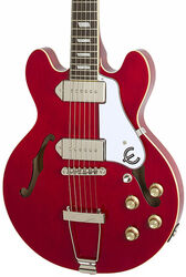 Semi-hollow e-gitarre Epiphone Casino Coupe - Cherry