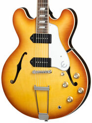 Semi-hollow e-gitarre Epiphone Casino USA - Royal tan