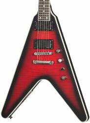 Dave Mustaine Flying V Prophecy - aged dark red burst