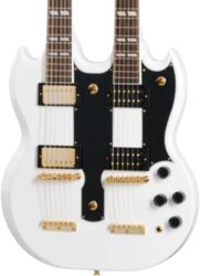 Doppelhals e-gitarre Epiphone IBG EDS-1275 Doubleneck 6/12-String - Alpine white