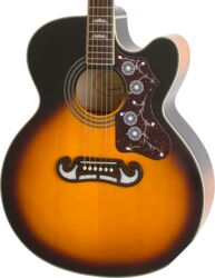 Elektroakustische gitarre Epiphone EJ-200SCE 2018 - Vintage sunburst