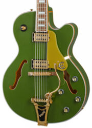 Hollowbody e-gitarre Epiphone Emperor Swingster - Forest green metallic